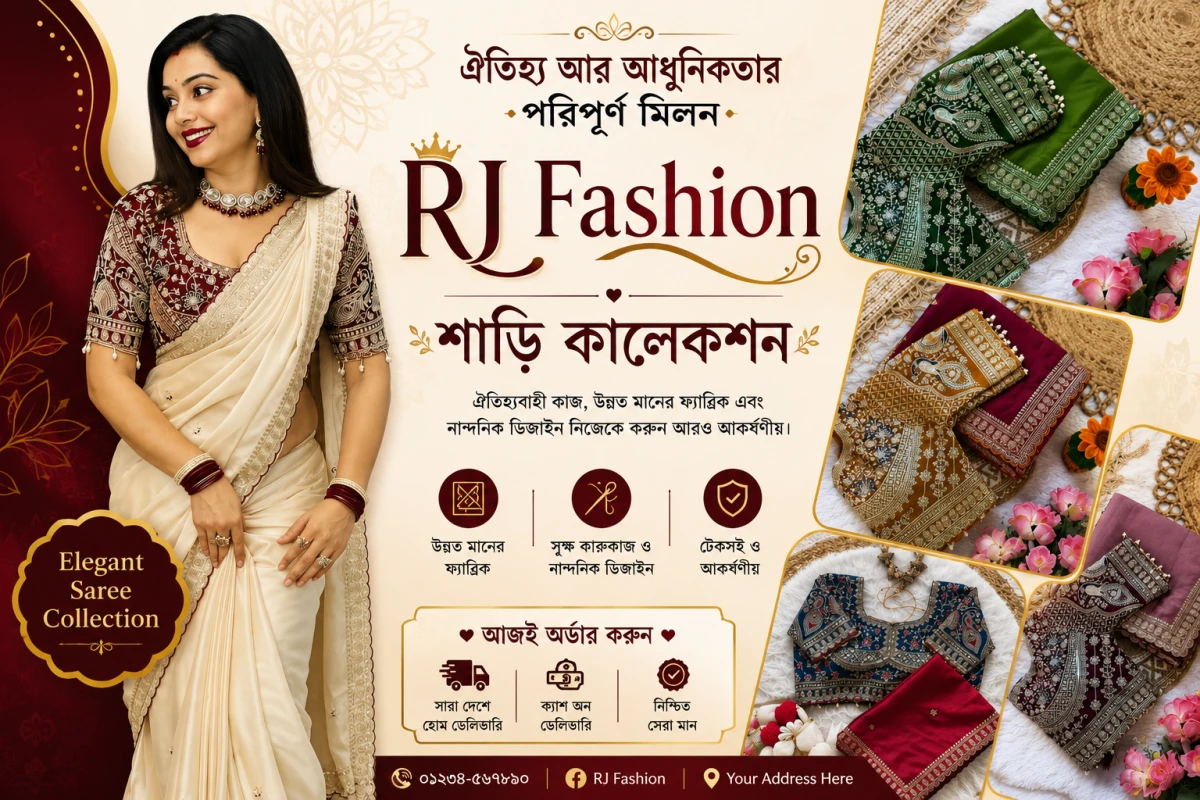 ইন্ডিয়ান ফ্রেন্ডি সিল্ক শাড়ি